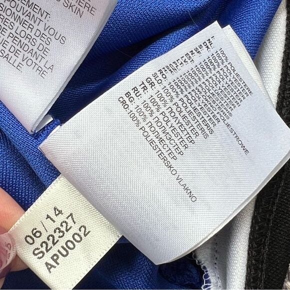 Adidas Royal Blue Track Jacket Climacool Full Zip 3 Stripe Lightweight Small - Picture 12 of 12